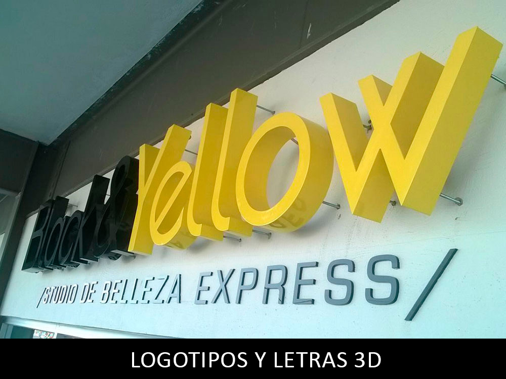 Logotipos y letras 3d